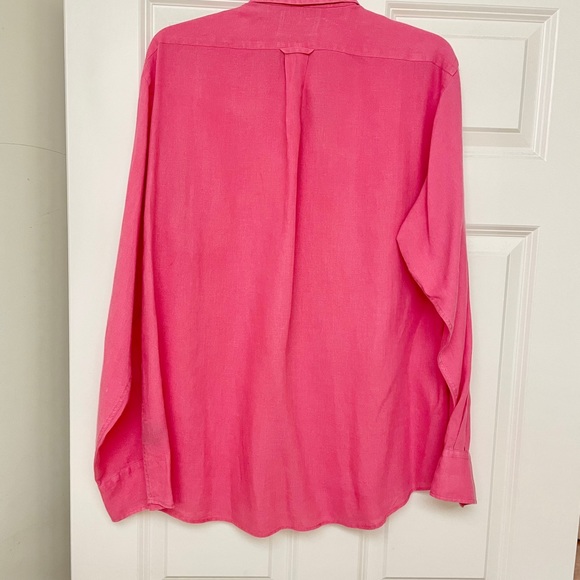 Faconnable long sleeve  linen polo shirt - Picture 2 of 7